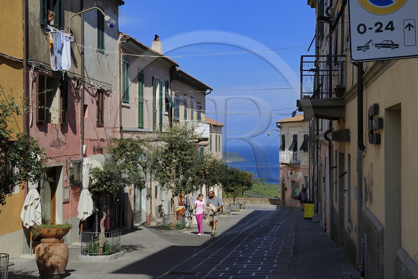 Italie, Toscane, l’Ile d’Elbe, le village perché de Capoliveri