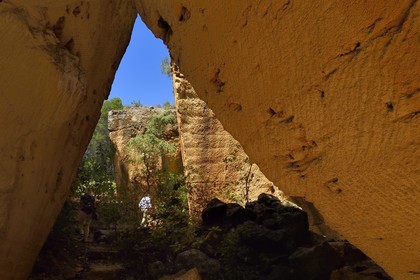 France, Bouches-du-Rhône (13), Aix en Provence, les carrières de Bibémus qui ont inspirées de nombreuses toiles de Cézanne