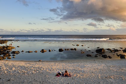 France, Ile de la Reunion, ville de Saint-Pierre, extrémité sud du lagon de Saint Pierre au lieu dit Terre Sainte
