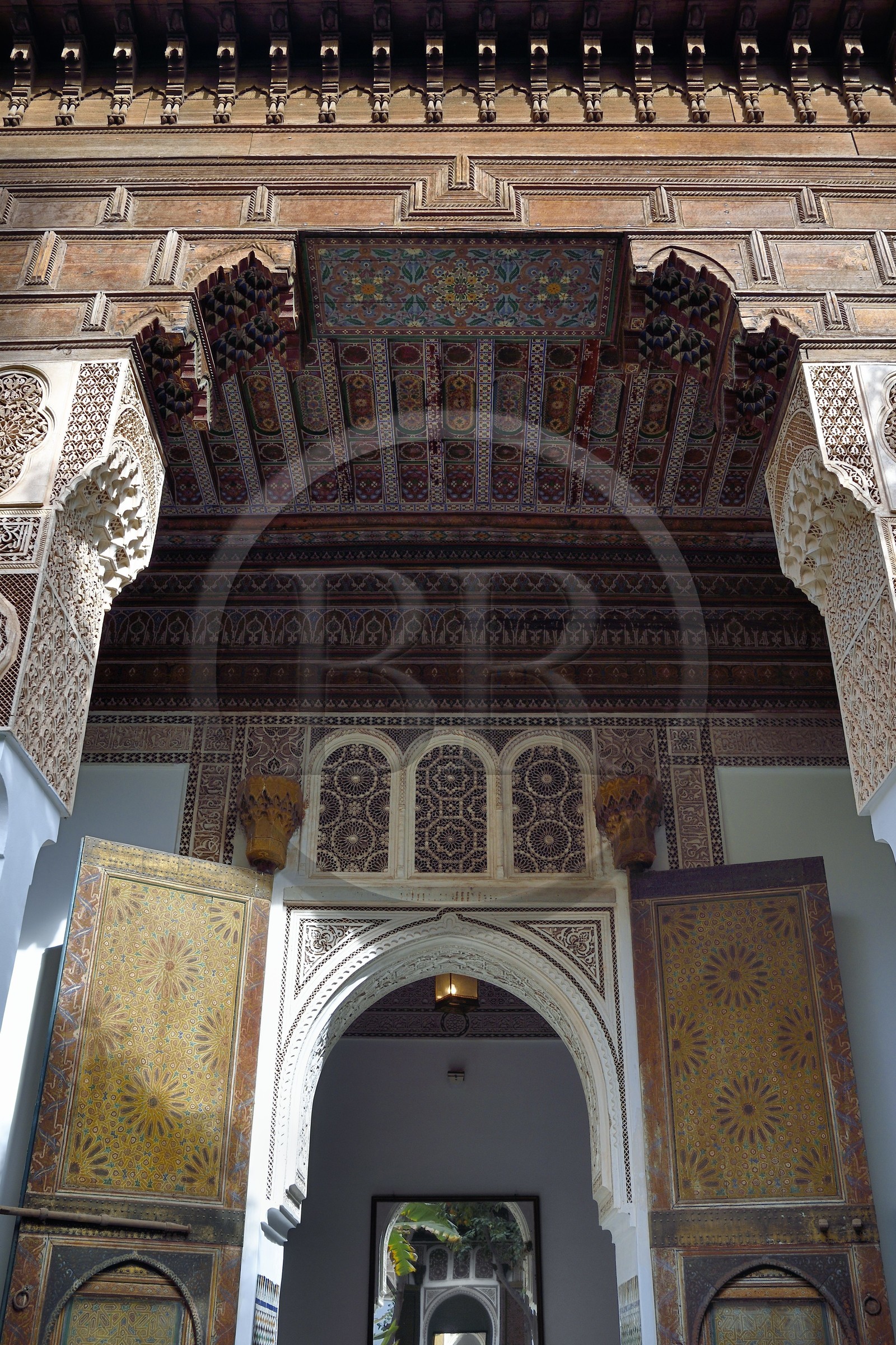 Morocco, High Atlas, Marrakech, Imperial city, Medina listed as World Heritage by UNESCO, Bahia Palace