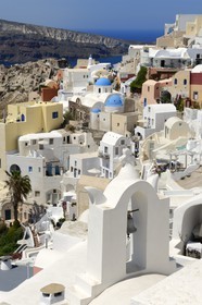 Grèce, Les Cyclades, mer Égée, île de Santorin (Thira ou Théra), village de Oia