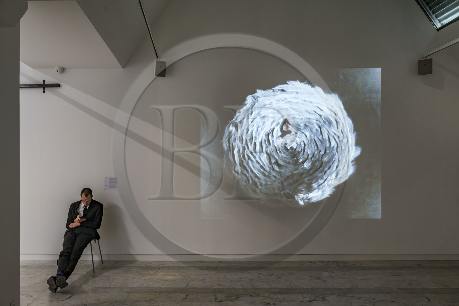 France, Bouches-du-Rhône (13), Marseille, le MAC (musée d'Art Contemporain), rénové en 2023, Time Zone (2010) film vidéo des artistes Berdaguer & Péjus