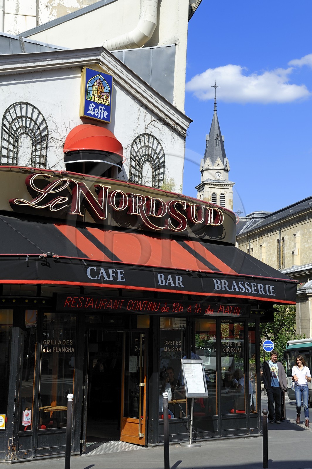 France, Paris (75), la brasserie Nord-Sud rue Ordener à l'origine une cantine improvisée pour les ouvrier de la ligne de metro Nord-Sud