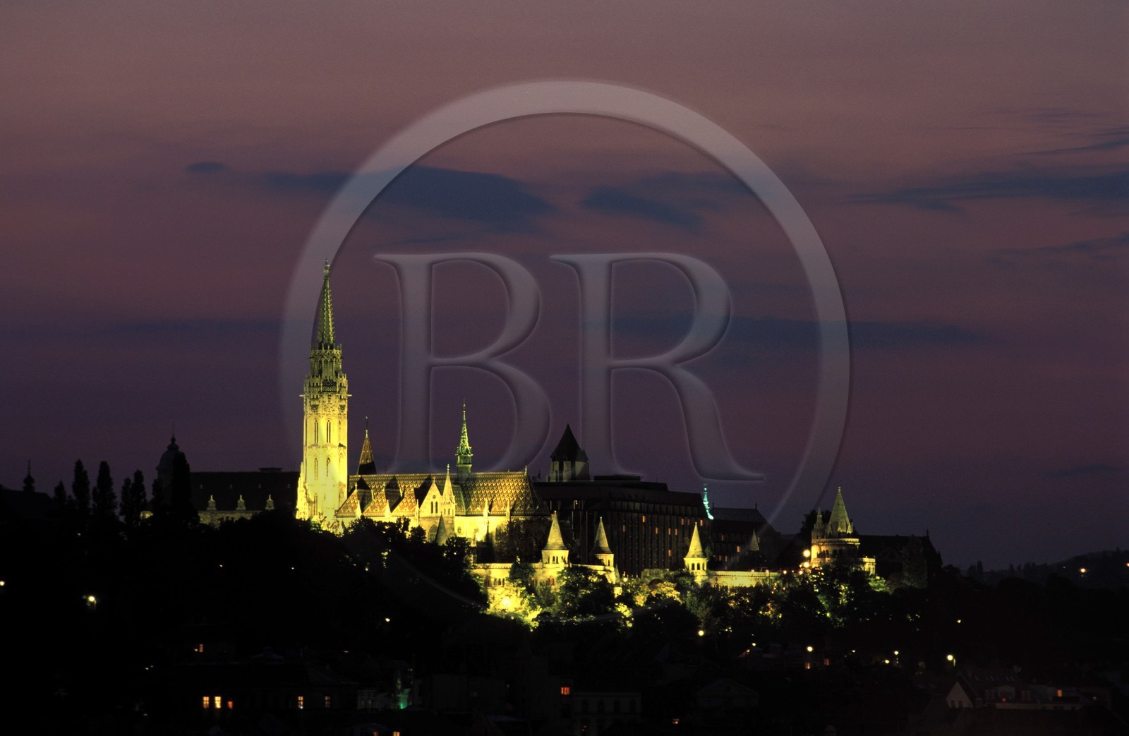 Hungary, Budapest, Mathias church in Buda over the Danube