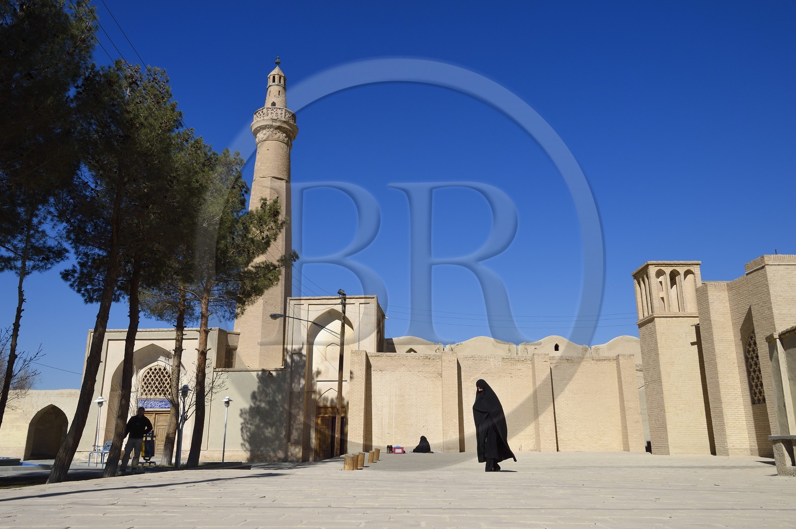 Iran, Isfahan province, Dasht-e Kavir desert, city of Nain also known as Naein, Jameh Mosque of Khorasani style is one of the oldest (9th century) in Iran and still in use
