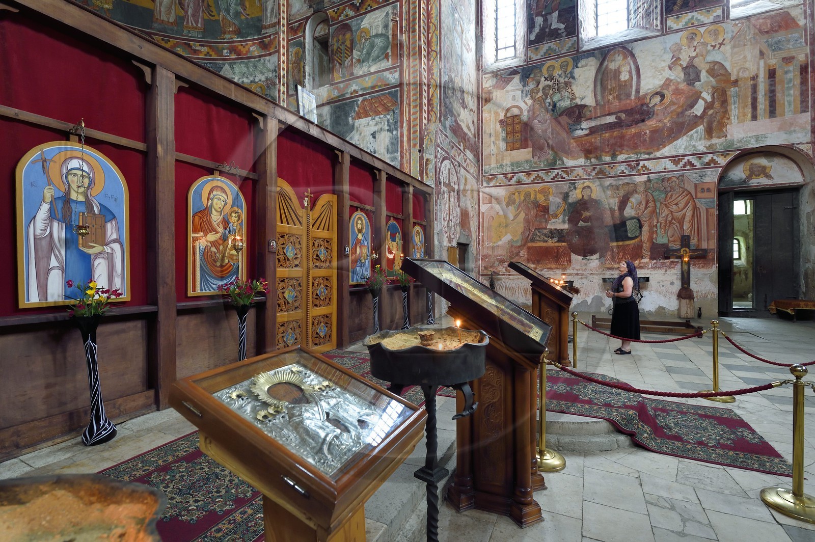 Géorgie, Iméréthie, Kutaissi, monastère de Ghelati, classé Patrimoine Mondial de l'UNESCO