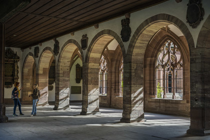 Suisse, Bâle, la cathédrale protestante Notre-Dame de Bâle (Munster), le cloitre