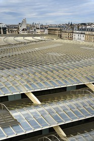 France, Paris, the Forum des Halles canopy made of glass and metal, by the architects Patrick Berger and Jacques Anziutti