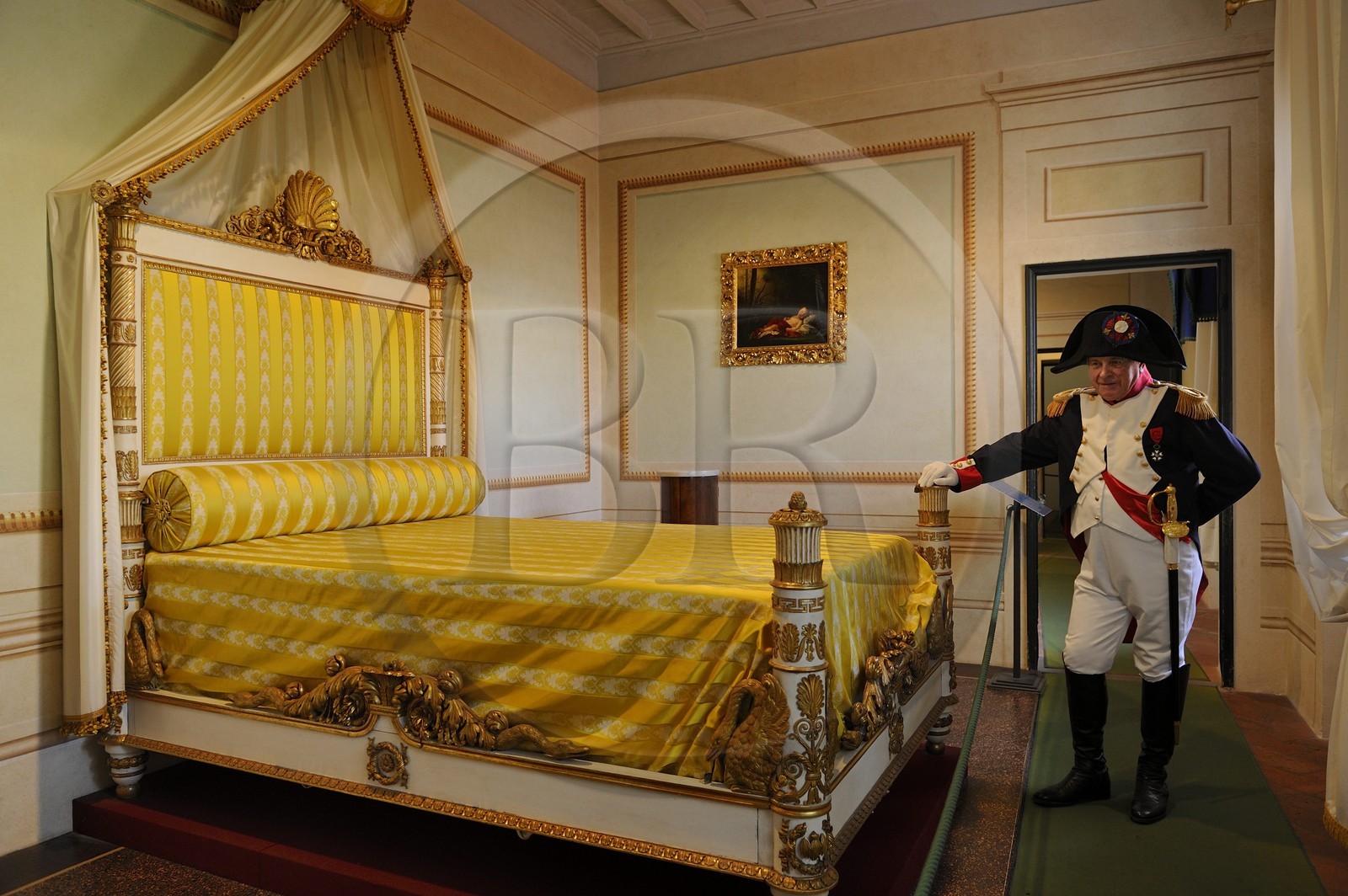 Italie, Toscane, l’Ile d’Elbe, Portoferraio, Napoléon 1er dans sa maison du Palazzina dei Mulini