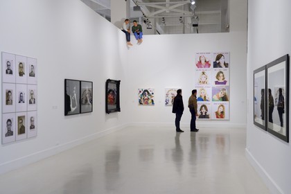 Espagne, Andalousie, Malaga, quartier Soho, le centre d’art contemporain (CAC Malaga), salle des artistes andalous