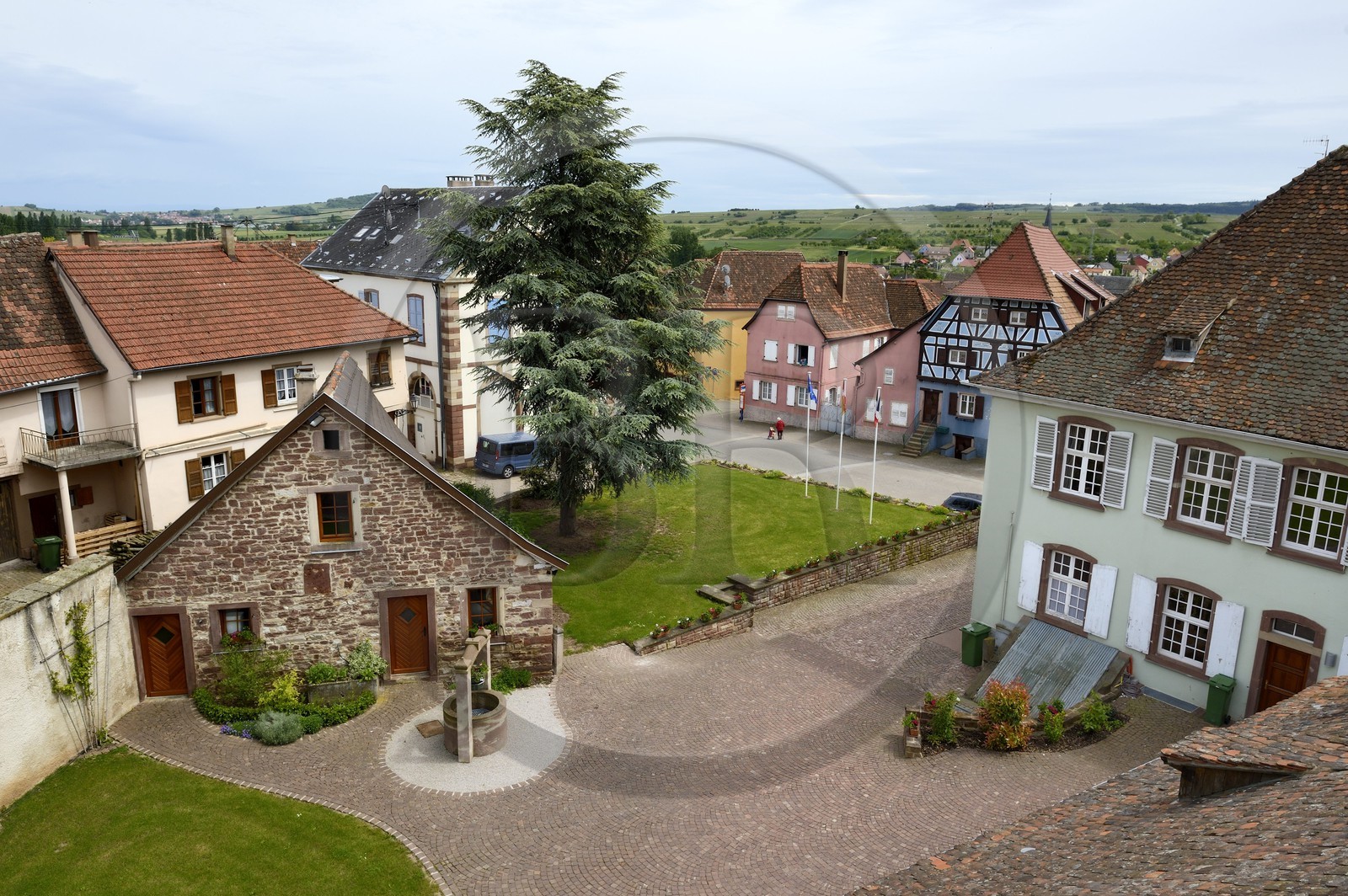 France, Bas-Rhin (67), Westhoffen, l'hotel de ville