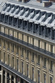 France, Paris (75),  immeubles haussmanniens de la rue Scribe