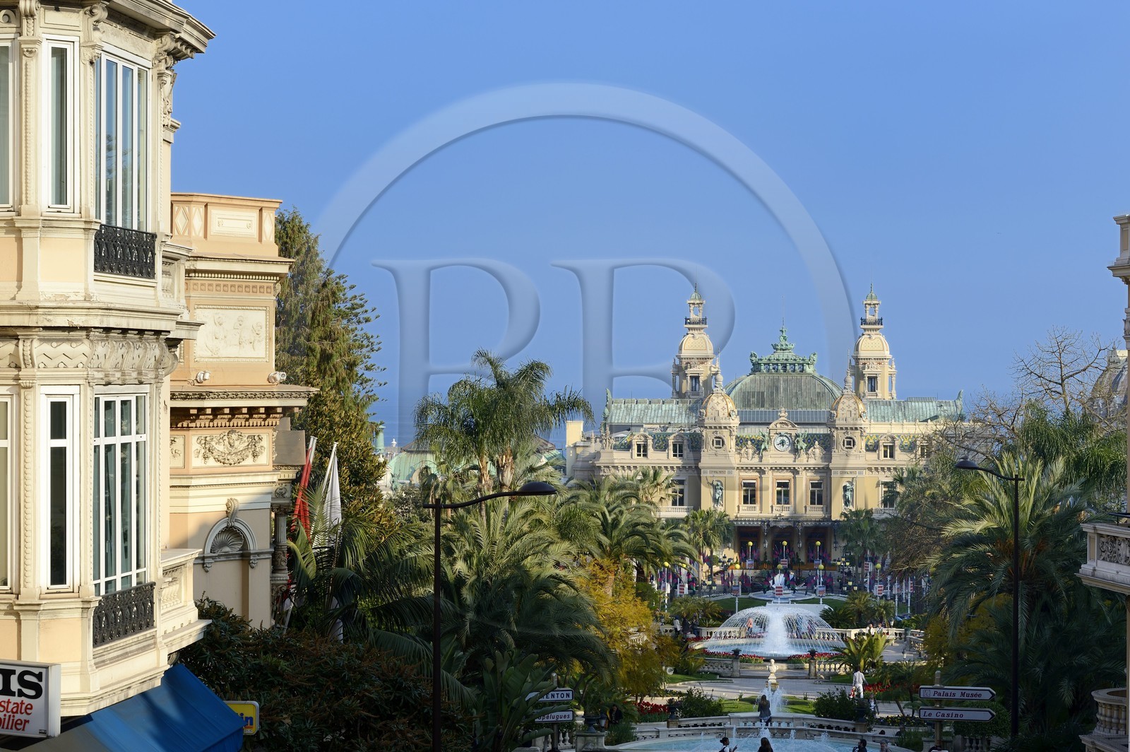 Principauté de Monaco, Monaco, Monte-Carlo, Société des Bains de Mer de Monaco, place du casino, le casino, Mention obligatoire : Société des Bains de Mer de Monaco