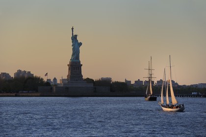 Etats-Unis, New York, Manhattan, statue de la Libertée, classée Patrinoine Mondial de l'UNESCO