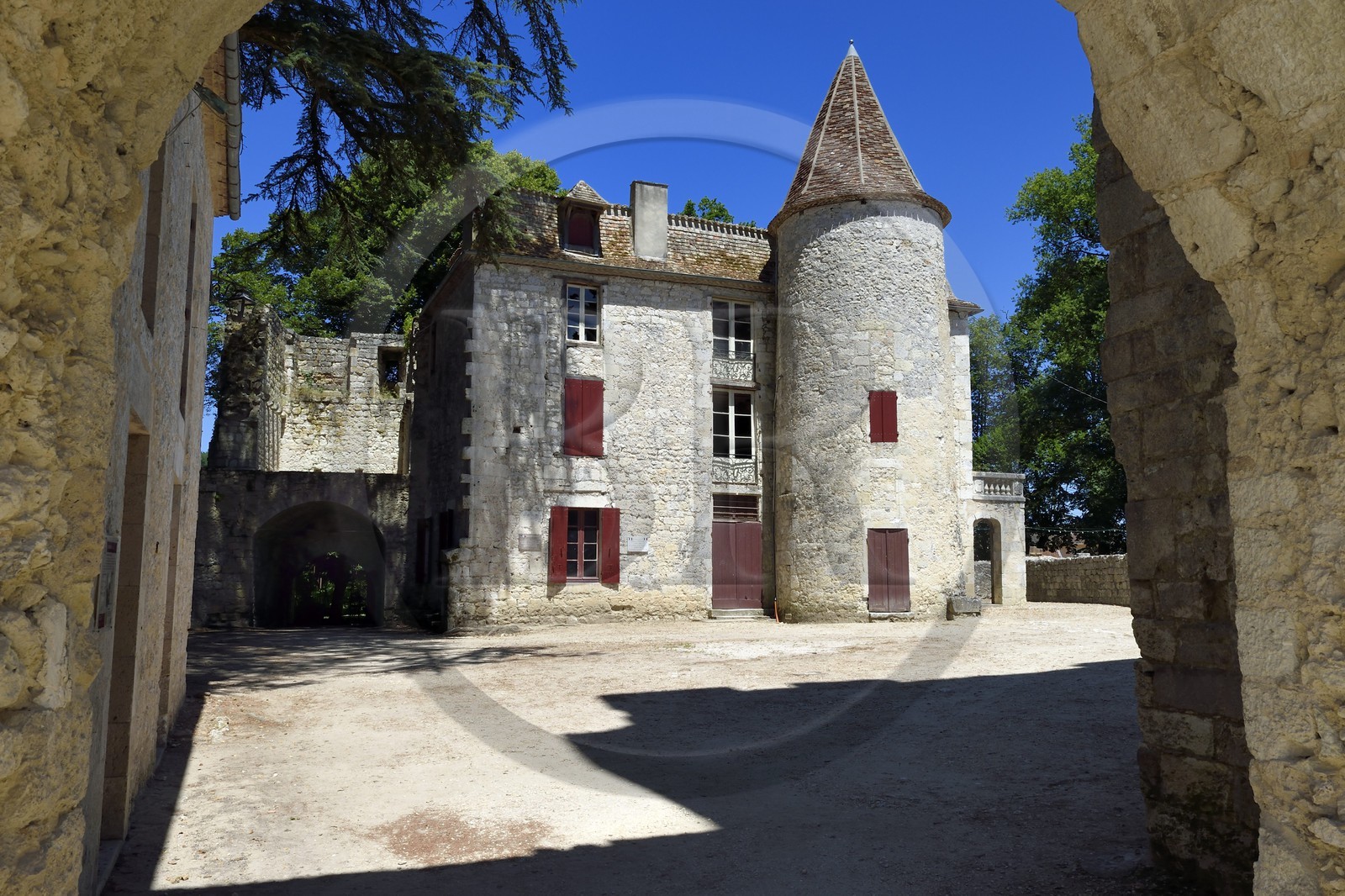 France, Dordogne, Perigord Pourpre, Eymet, the Eymet castle, the 19th century house