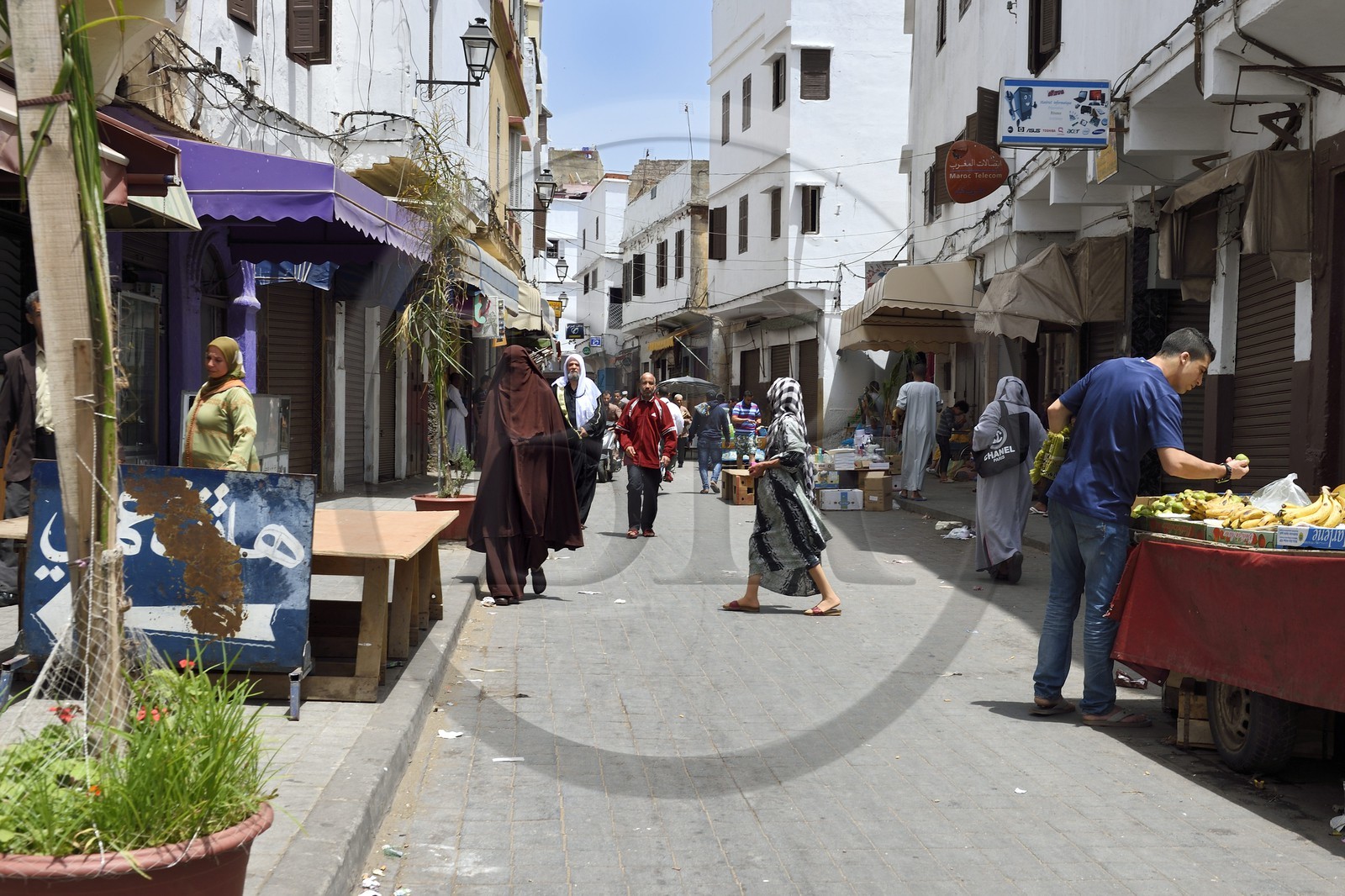 Morocco, Casablanca, old Medina, woman in burka