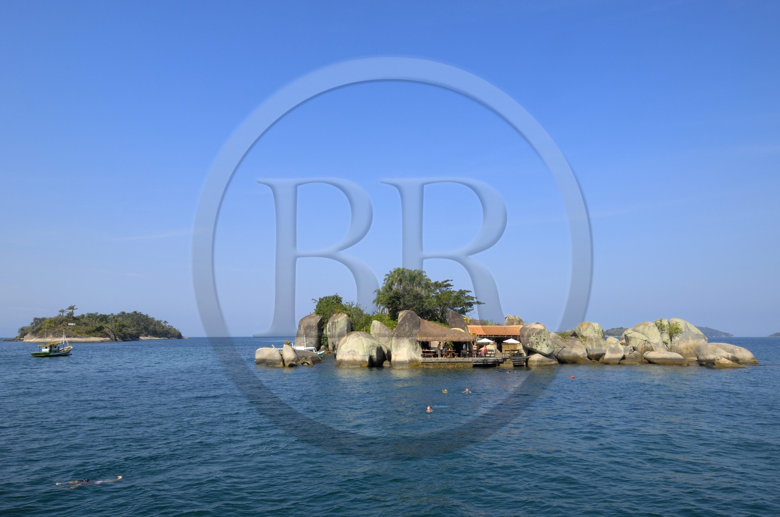 Brésil,  Etat de Rio de Janeiro, Baie de Paraty, ile de Catimbau