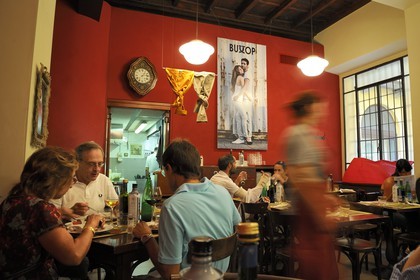 Italie, Lombardie, Milan, restaurant La Trattoria da Pino Via Cerva