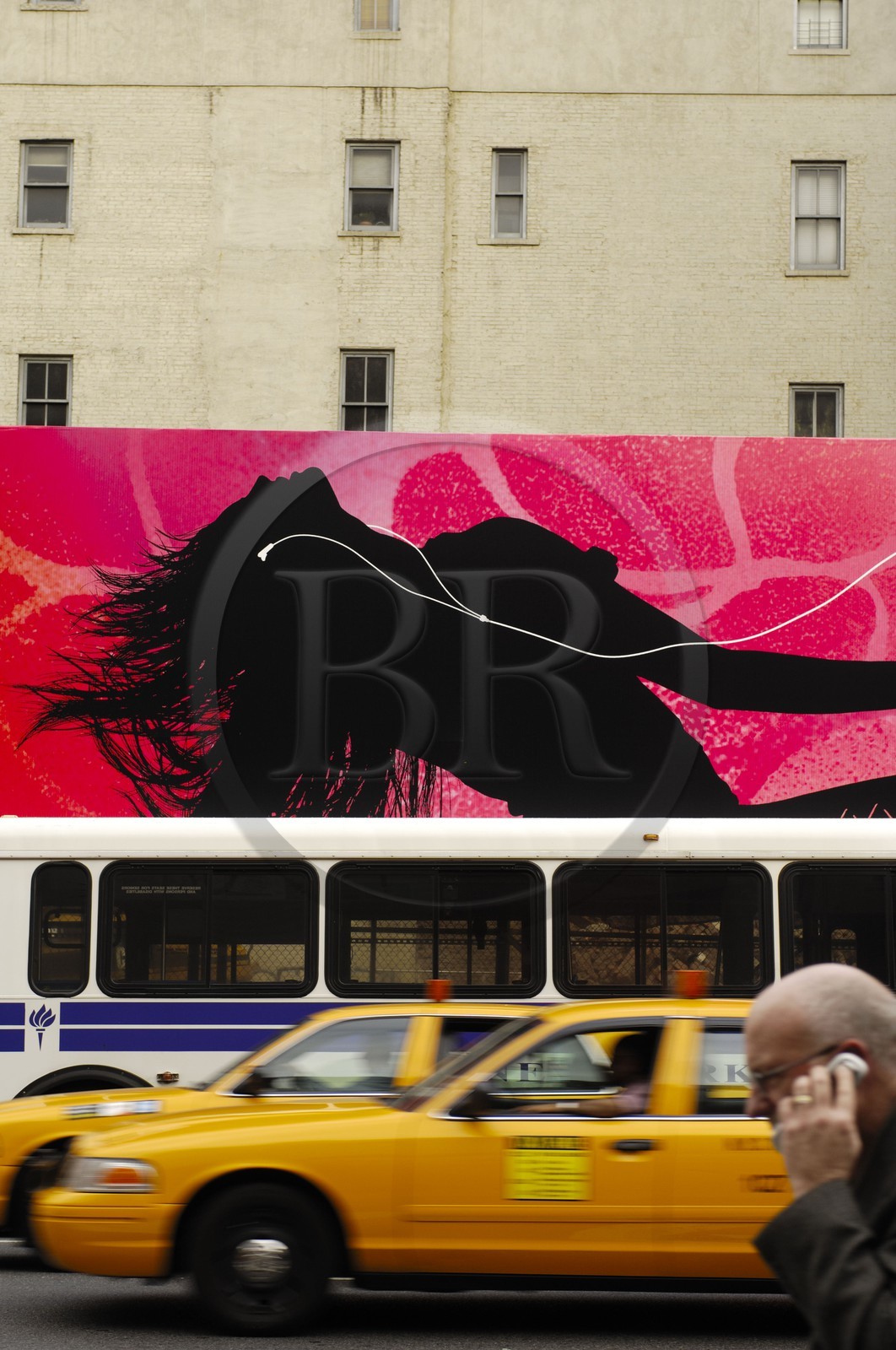 Etats-Unis, New York, Manhattan, scene de rue (publicité pour iPod)