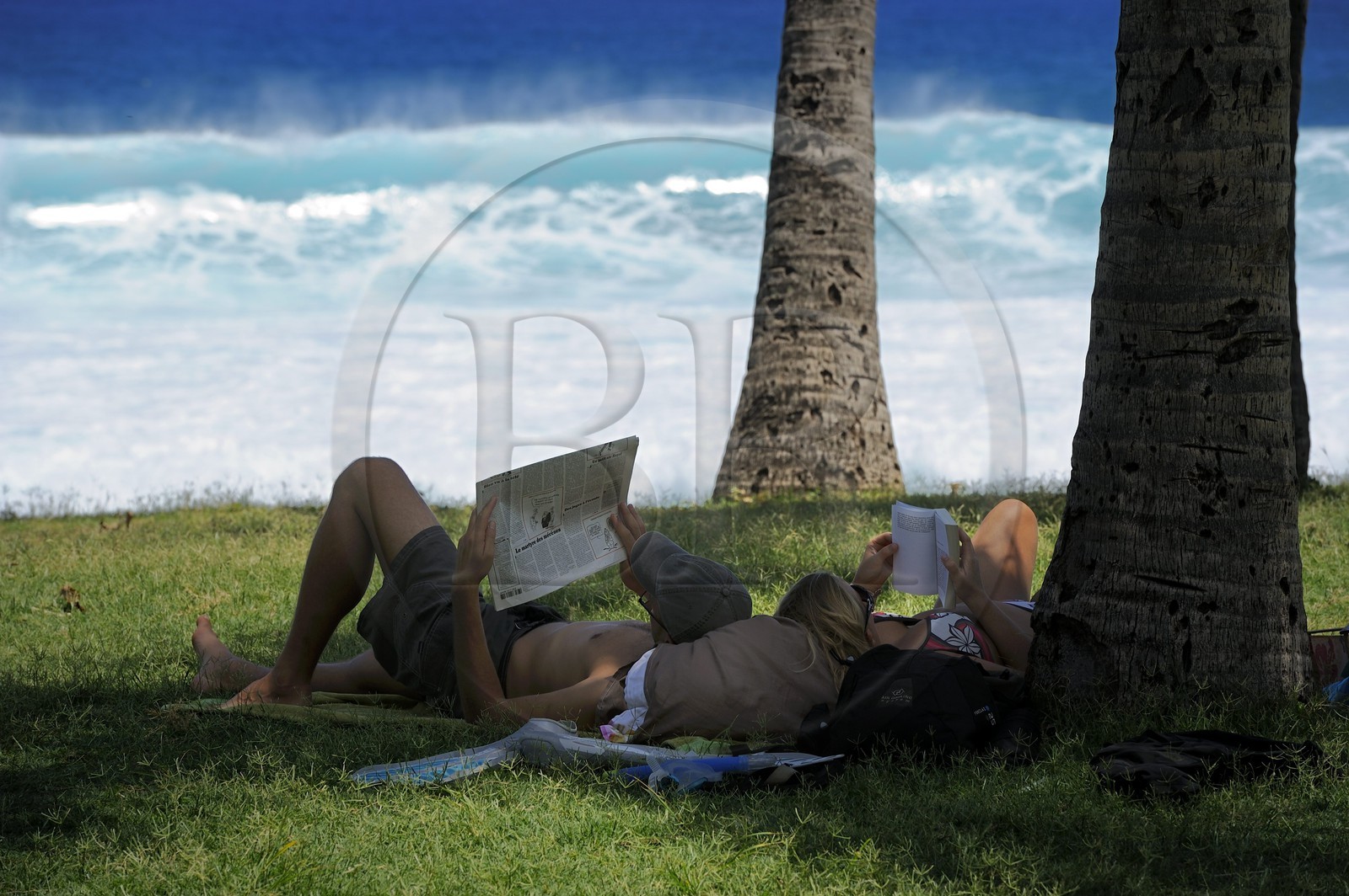 France, île de la Réunion, la côte sud, plage de Grand-Anse