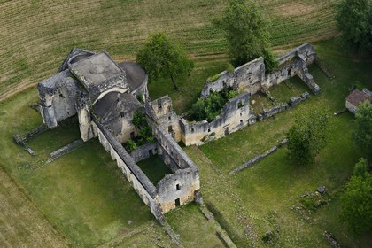France, Dordogne (24), Périgord Vert, abbaye cistercienne de Boschaud du 12ème siècle qui dépendait de l'abbaye de Clairvaux