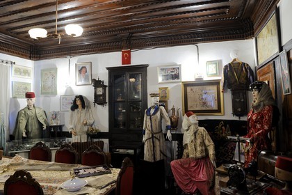 Turkey, Central Anatolia, Ankara, citadel in the old town, small museum about the traditional Turkish housing settled in a Kinacizade konagi (Ottoman house)