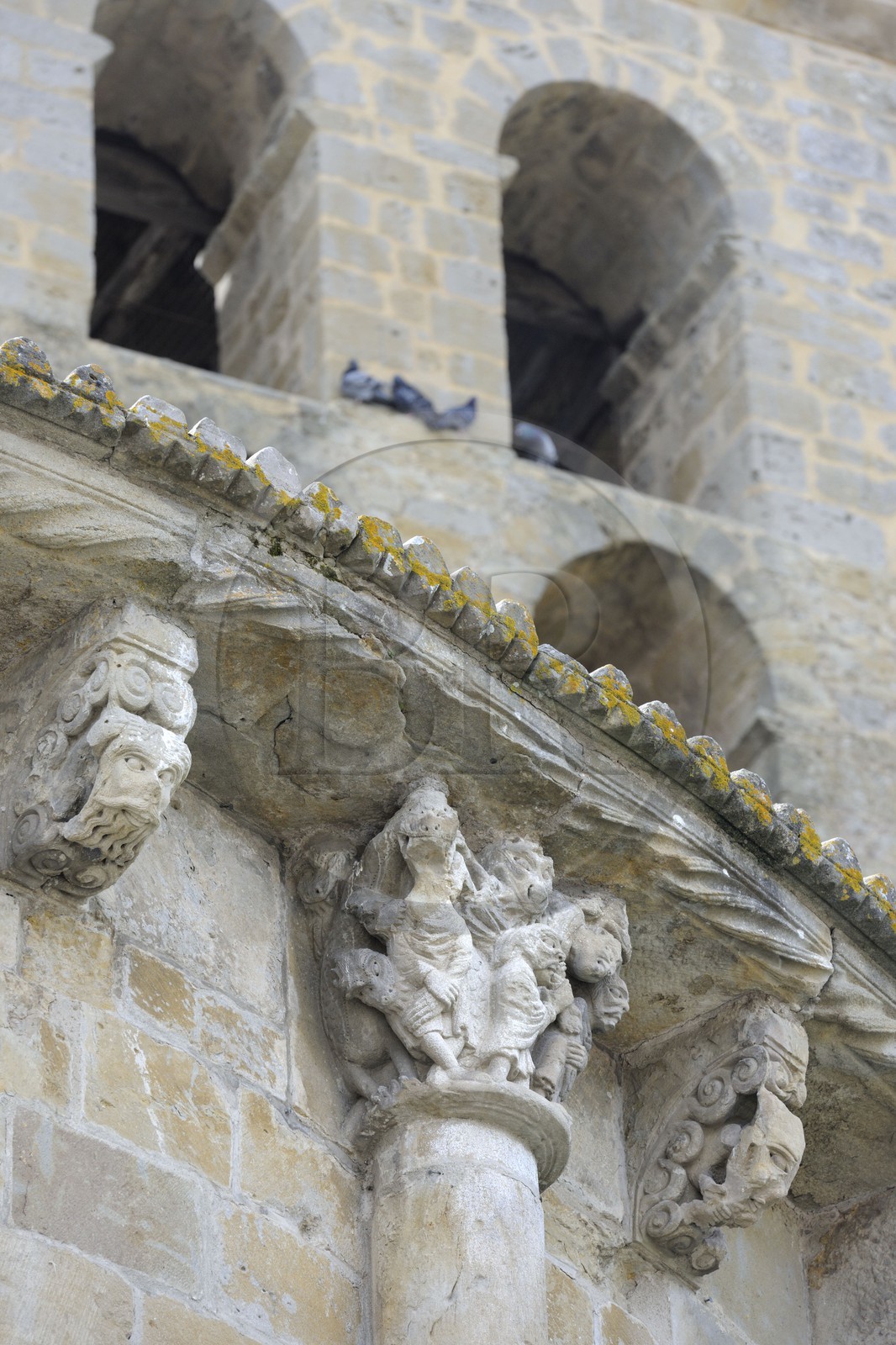 France, Aude, abbey of Saint-Papoul, capital attributed to the master of Cabestany
