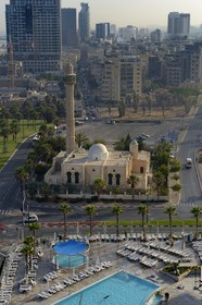 Israel, Tel Aviv, quartier de Jaffa, la mosquée Hassan Bek sur le front de mer