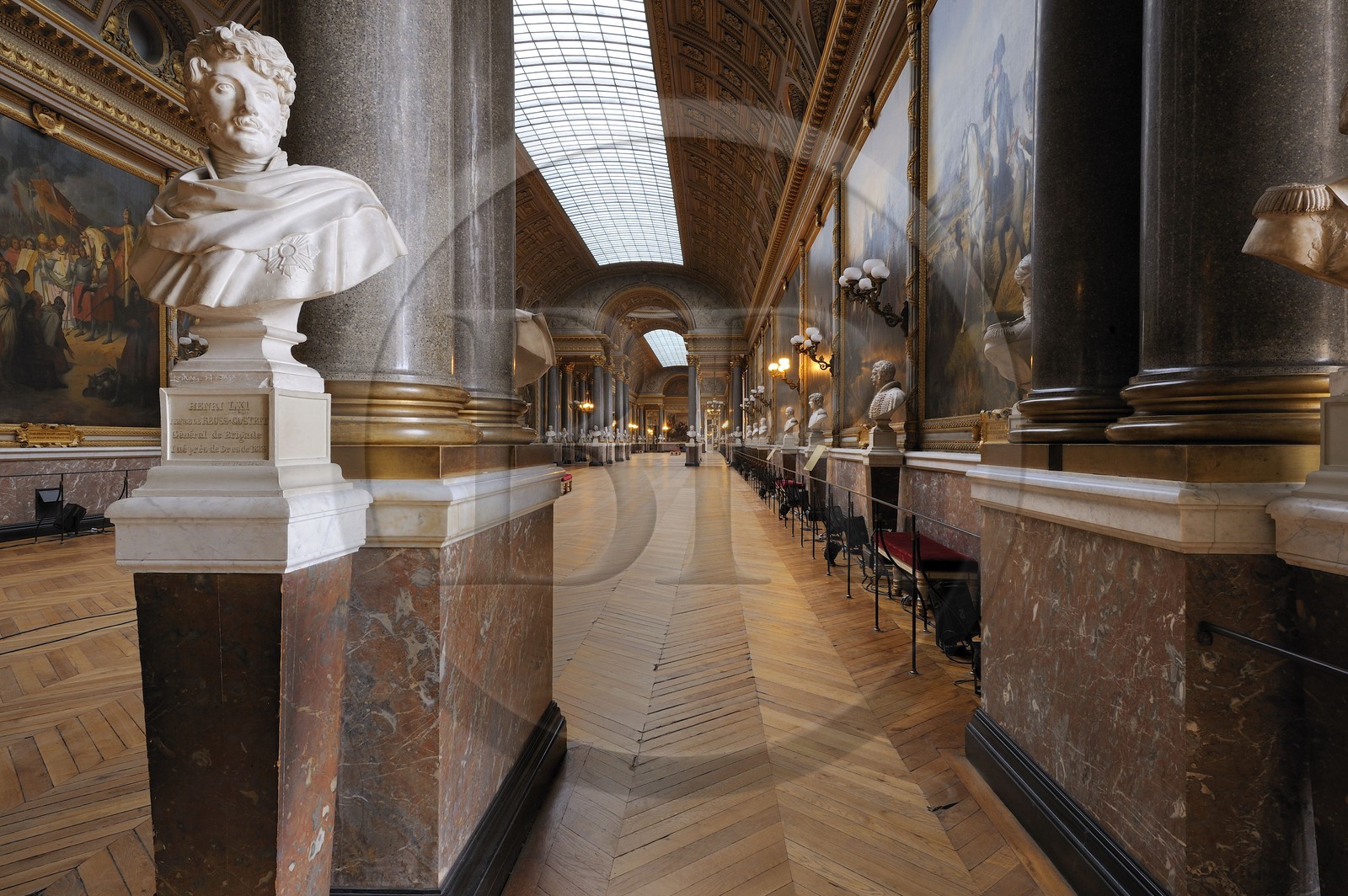 France, Yvelines (78), château de Versailles, classé Patrimoine Mondial de l'UNESCO, Musée de l’Histoire de France crée par Louis-Philippe dans l'aile du Midi, Galerie des Batailles