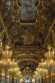 France, Paris (75), l'Opéra Garnier, le Grand Foyer