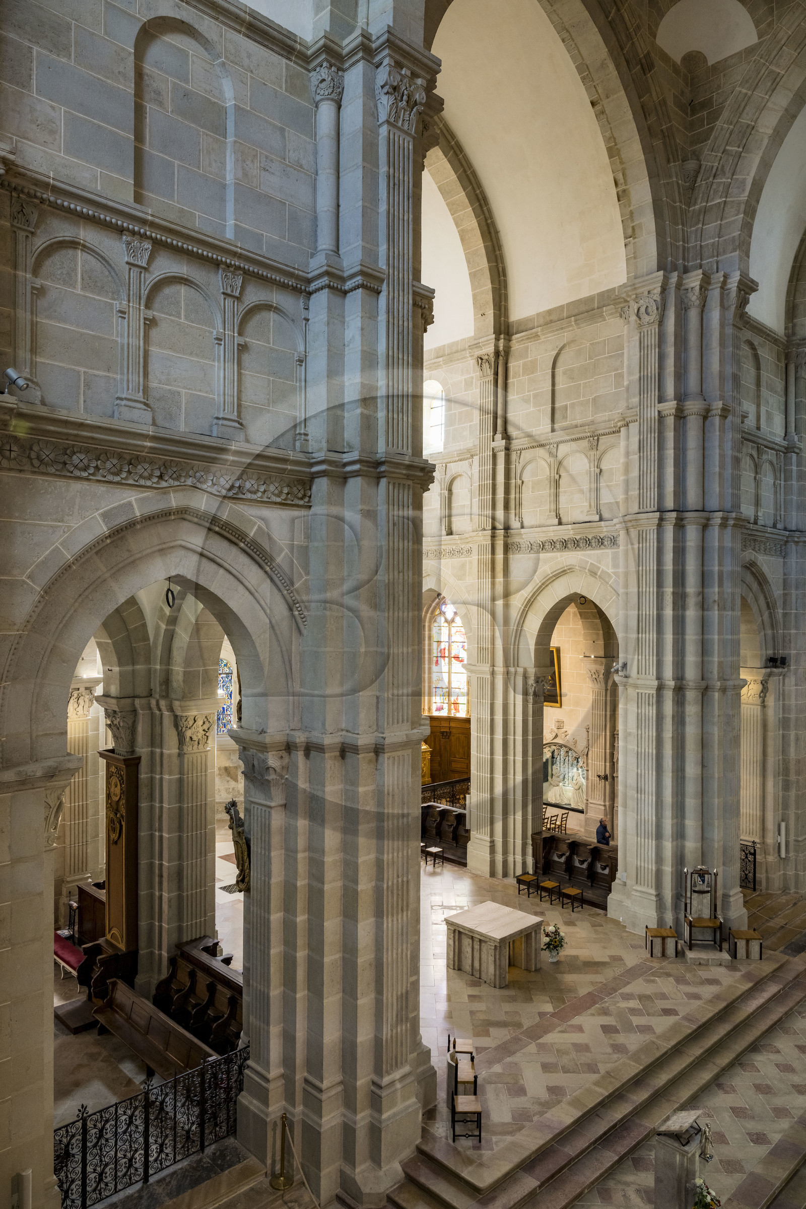 France, Saône-et-Loire (71), Autun, la cathédrale Saint-Lazare, le choeur