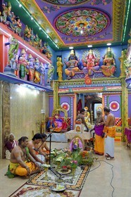 Sri Lanka, province de l'Est, Trincomalee, Sri Pathrakali Temple hindou dans New Moor Street