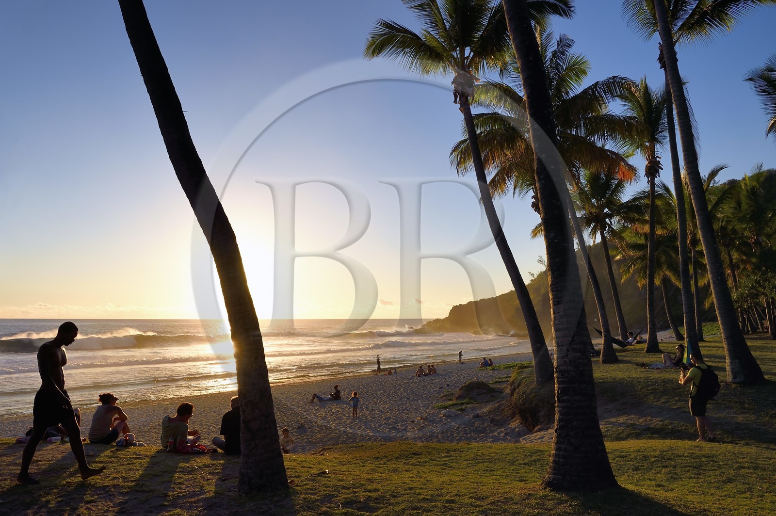 France, Ile de la Reunion, Petite-Ile sur la côte sud, plage de Grand-Anse