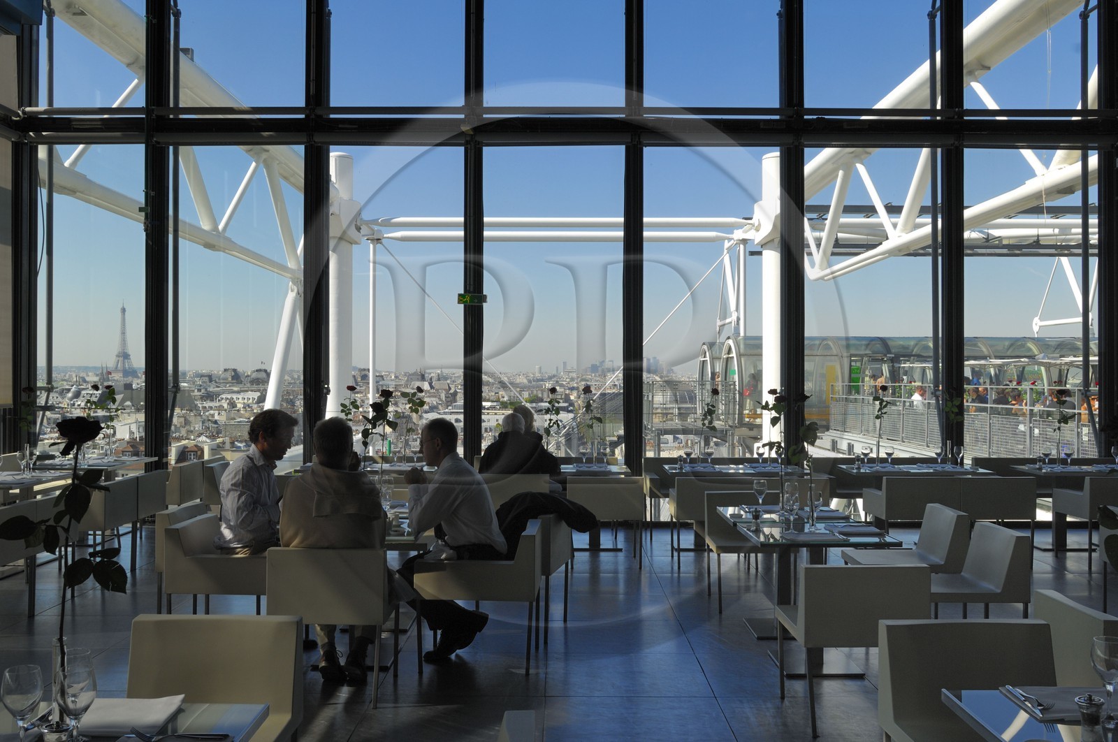 France, Paris (75), Beaubourg, centre Georges Pompidou, café et restaurant Le Georges