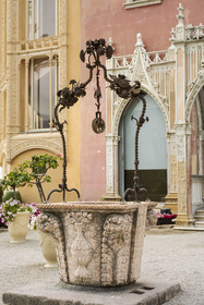 France, Alpes-Maritimes, Saint Jean Cap Ferrat, Villa and Gardens Ephrussi de Rothschild, the well next to the front door