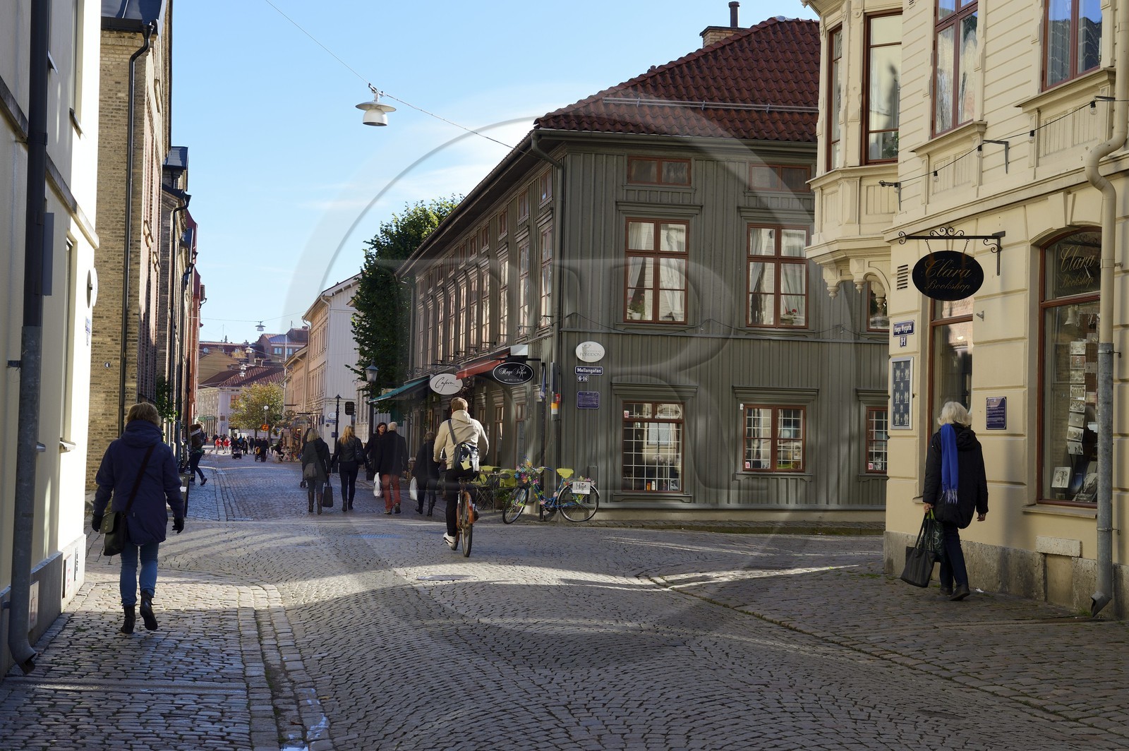 Suède, Västra Götaland, Göteborg (Gothenburg), quartier de Haga, la rue Haga Nygata