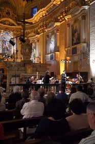 France, Alpes-Maritimes, Bevera Valley, Sospel, St. Michael Cathedral, BaroQuiales concert, annual festival of Baroque art