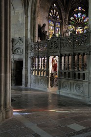 France, Seine-Maritime, Dieppe, the Saint-Jacques church from the 13th century, Chapel of the Sacre-Coeur (Sacred Heart)