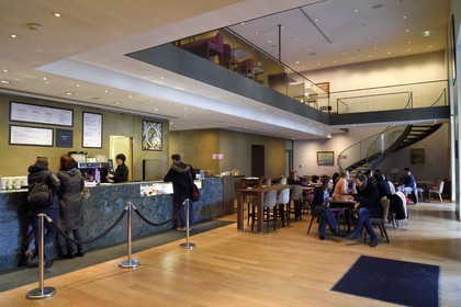 France, Paris (75), Le Petit Palais, construit à l'occasion de l'Exposition universelle de 1900 par l'architecte Charles Girault, le Café