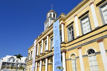France, Ile de la Reunion, Saint-Denis, édifice de l'époque coloniale, l'ancien hôtel de ville