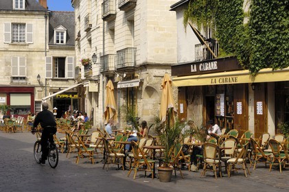 France, Indre et Loire (37), Tours, place Plumereau