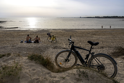France, Charente-Maritime (17), La Rochelle, Aytré, plage du Paradis à Besselue