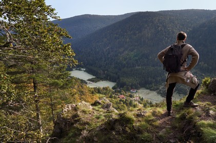 France, Vosges, Le Valtin, hike to a place called Les Roches which overlooks the Valtin valley in the upper valley of the Meurthe