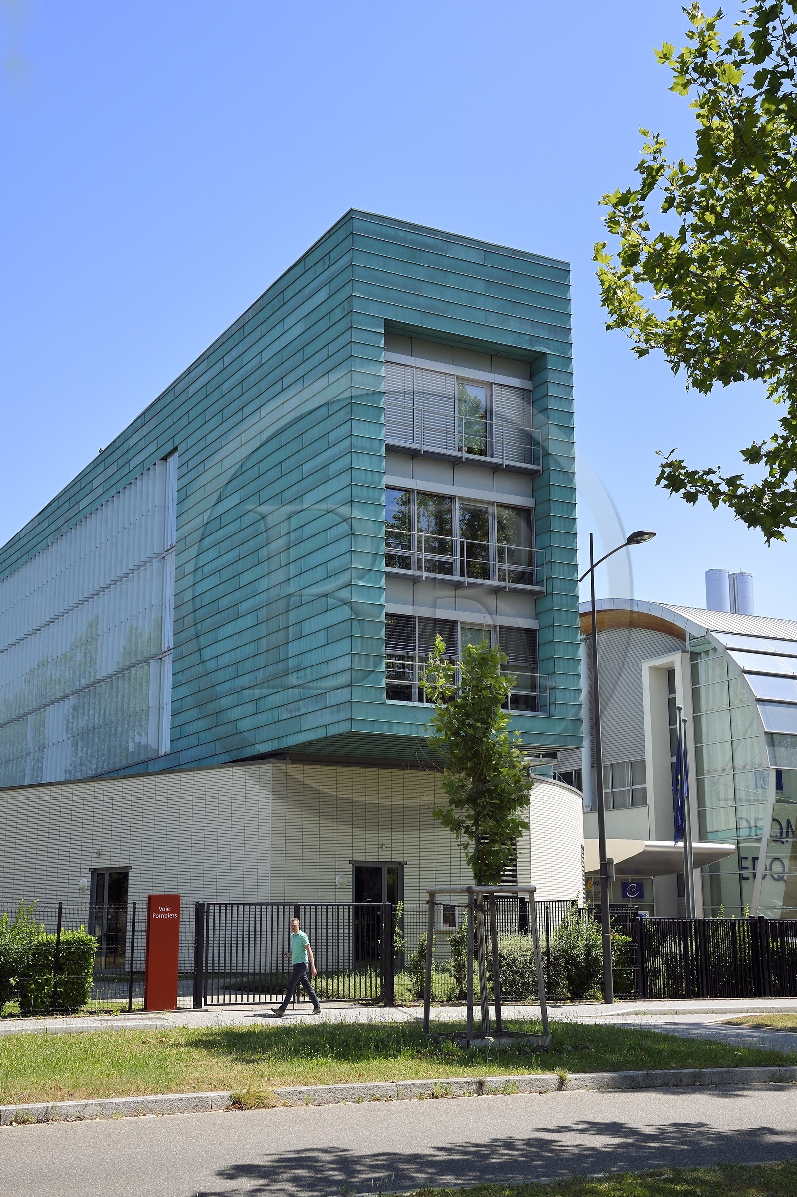 France, Bas-Rhin (67), Strasbourg, quartier européen, batiment de la Pharmacopée européenne qui édite les normes communes du Conseil de l'Europe destinées au contrôle de la qualité des médicaments à usage humain ou vétérinaire