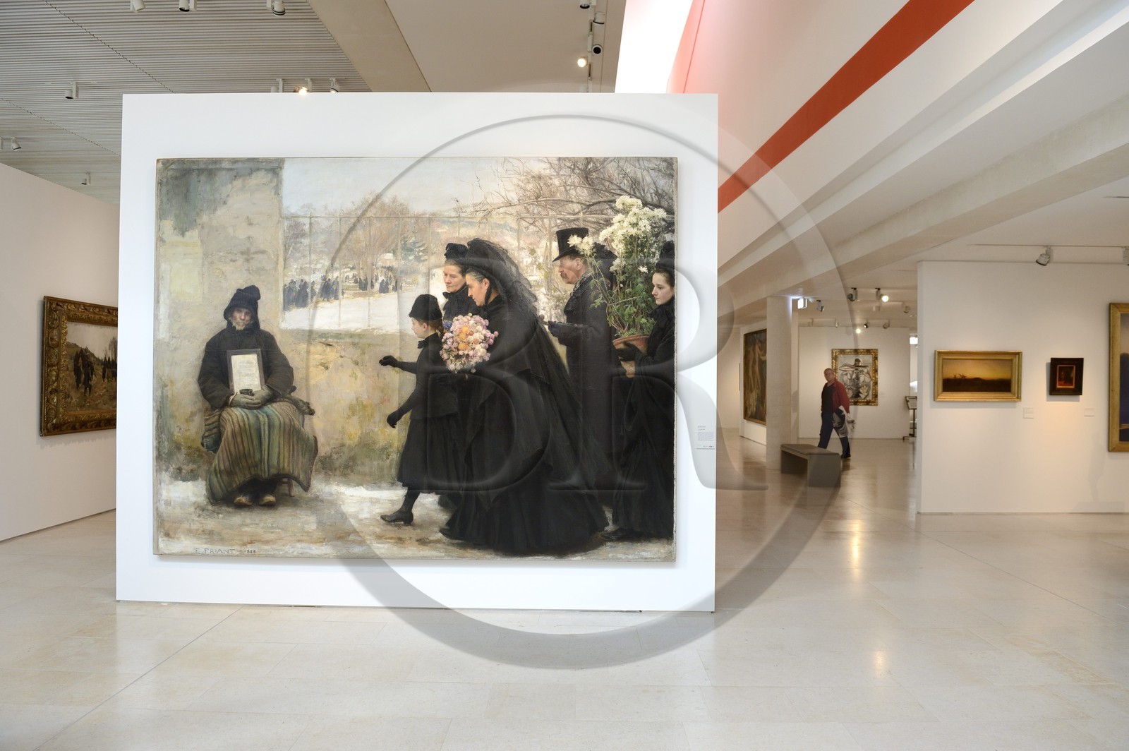 France, Meurthe-et-Moselle, Nancy, Stanislas square, Fine Arts museum, La Toussaint (1888) by Emile Friant