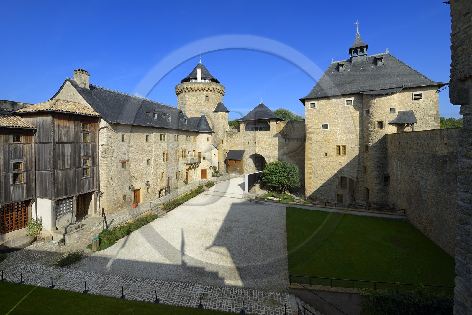 France, Moselle, Manderen, Malbrouck castle
