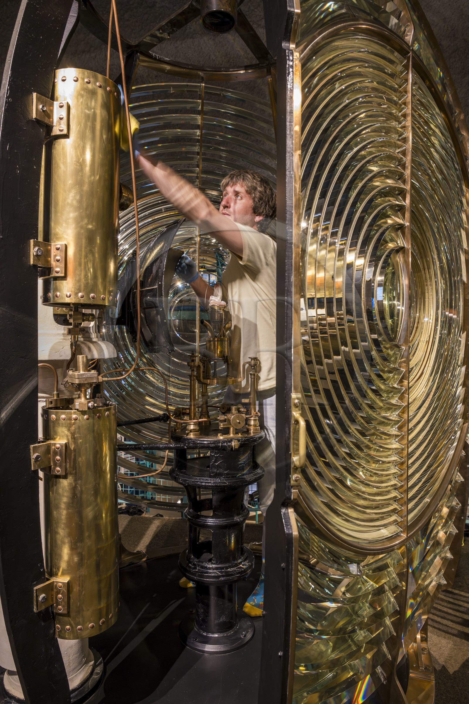 France, Finistère (29), Mer d'Iroise, Ile d'Ouessant, le phare du Créac’h, musée des Phares et Balises