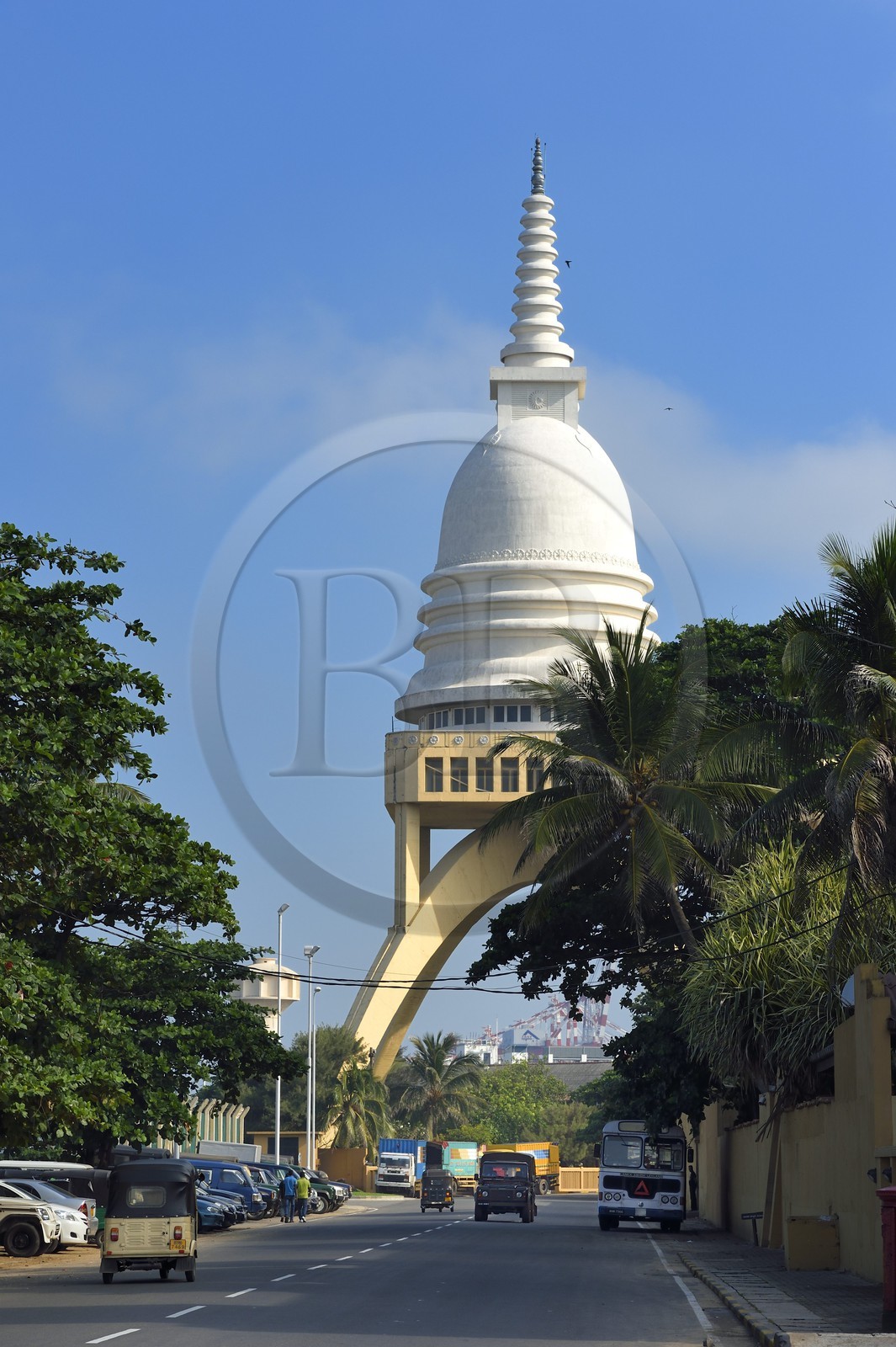 Sri Lanka, province de l'ouest, district de Colombo, Colombo Fort, le temple bouddhiste Sambodhi Chaithya