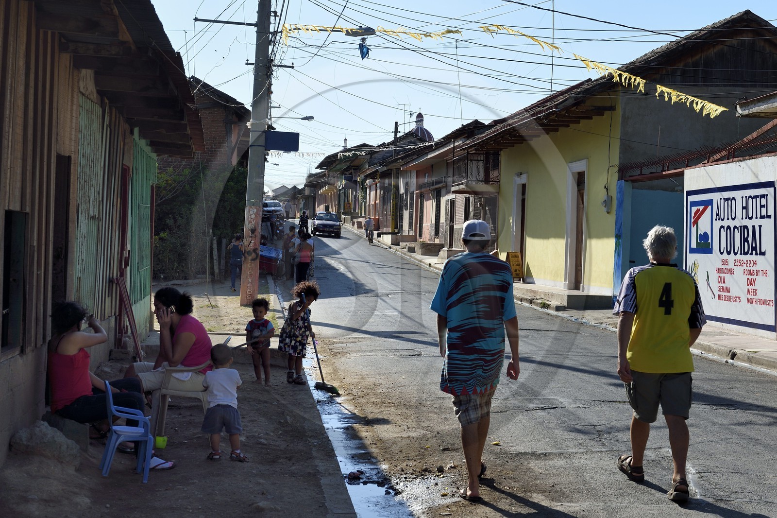 Nicaragua, Granada, quartier populaire dans le bas de la calle El Caimito