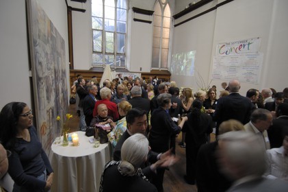 Etats-Unis, New York, Manhattan, soirée privée de donateurs dans l'atelier d'un artiste